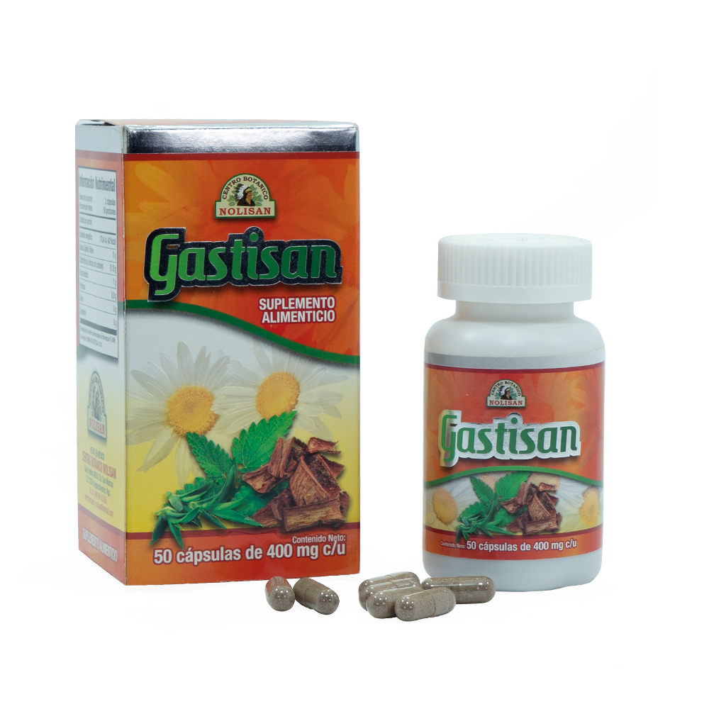 Gastisan – Suplemento herbolario – 50 cápsulas – Bienestar gastrointestinal