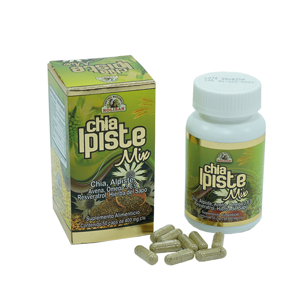 Chialpiste – Suplemento herbolario – 50 cápsulas – Apoyo cardiovascular y digestivo