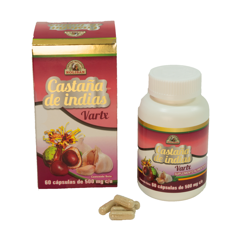 Castaña de Indias – Suplemento herbolario – 50 cápsulas – Circulación y piernas ligeras