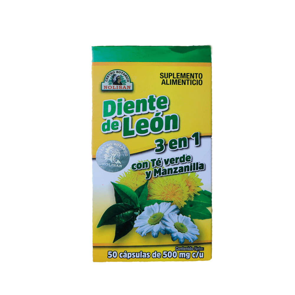 Diente de León con Manzanilla y Té Verde – Suplemento herbolario – 50 cápsulas – Apoyo digestivo y antioxidante natural - Image 2