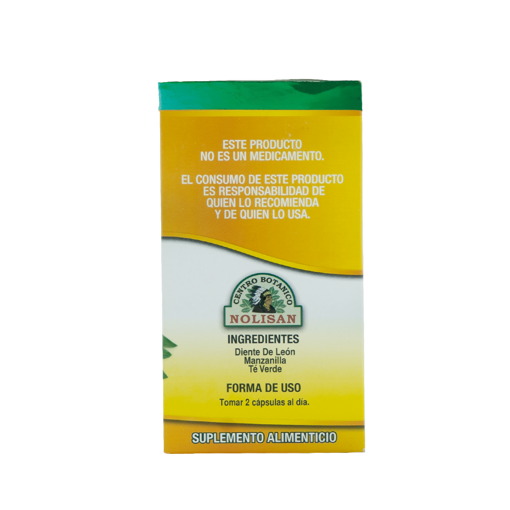 Diente de León con Manzanilla y Té Verde – Suplemento herbolario – 50 cápsulas – Apoyo digestivo y antioxidante natural - Image 3