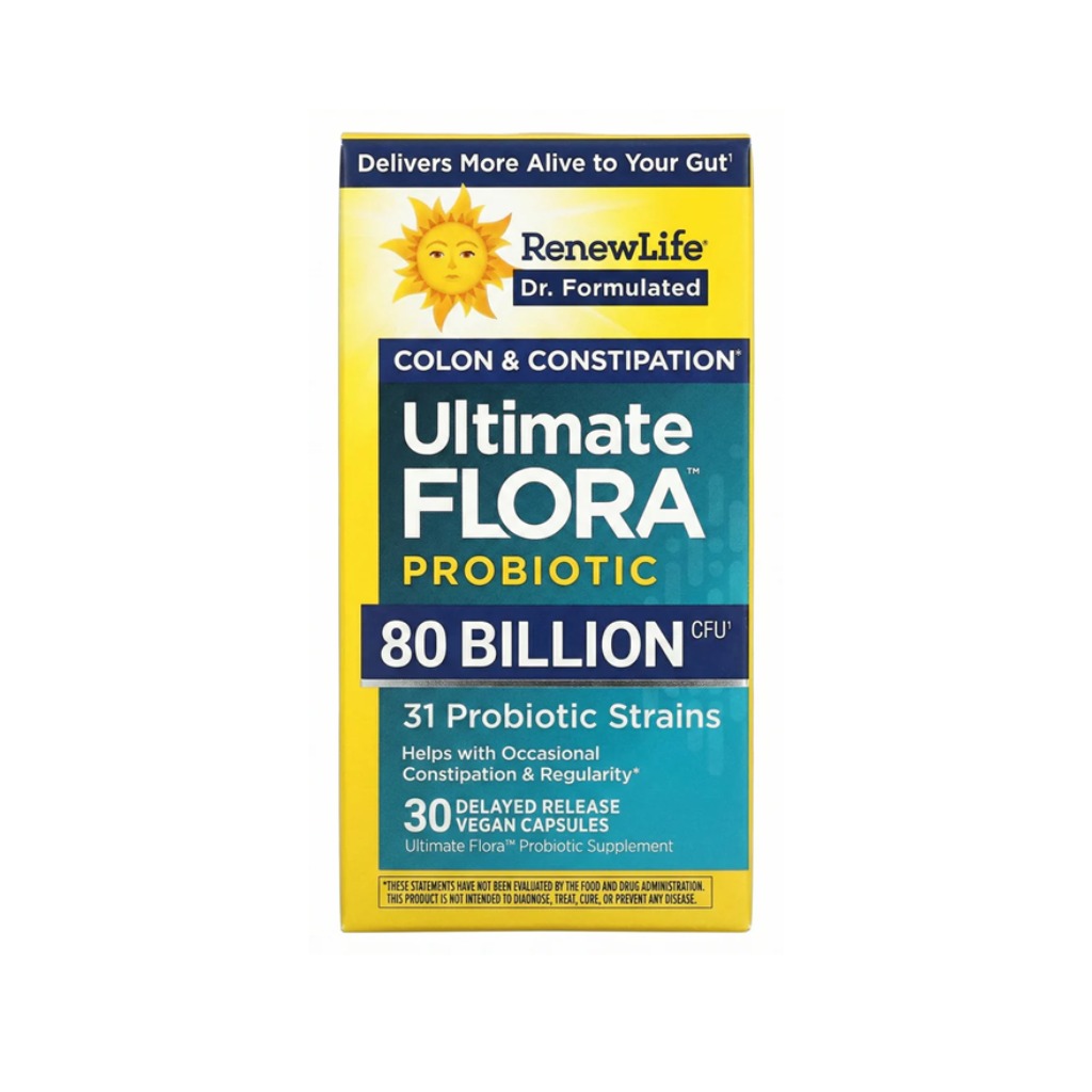 Ultimate Flora. Probióticos 80 mil millones CFU (unidades formadoras de colonias).
