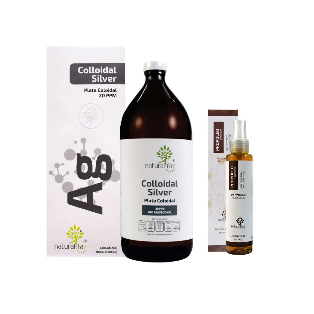 Plata Coloidal 1 L + Propóleo Concentrado